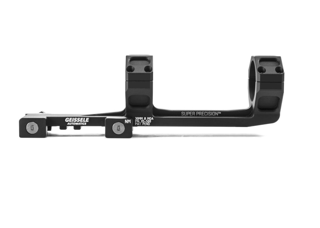 Geissele Automatics Super Precision® Scope Mount, 30mm High Power Mount (Long), Height: 1.3" Black