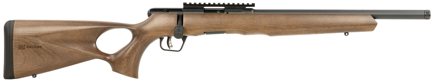 SAVAGE ARMS B22 22MAG BLK/WOOD 18" THD