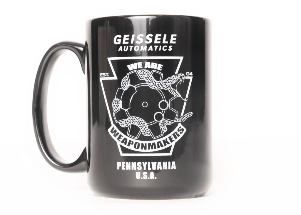 Geissele Automatics Angry Snake Bolt Mug, 15oz., Black