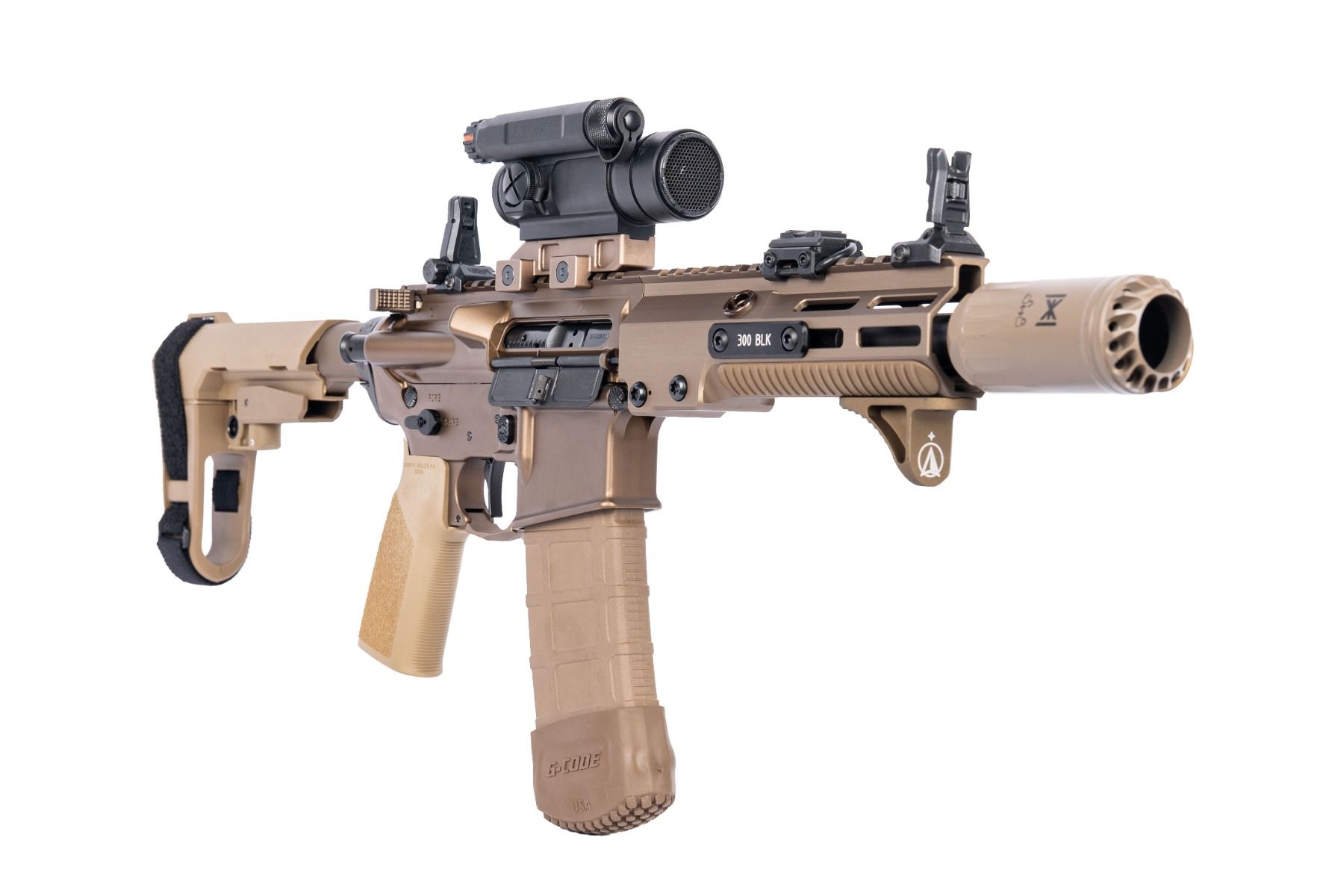 Geissele Automatics Super Duty MOD1 Pistol, 8", 300 Blackout - DDC