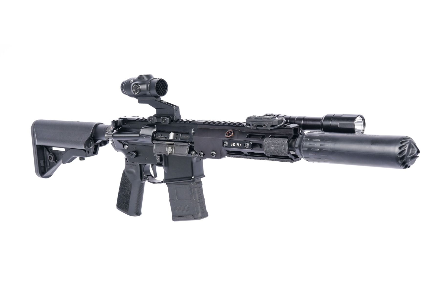 Geissele Automatics Super Duty MOD1 SBR, 8", 300 Blackout - Black