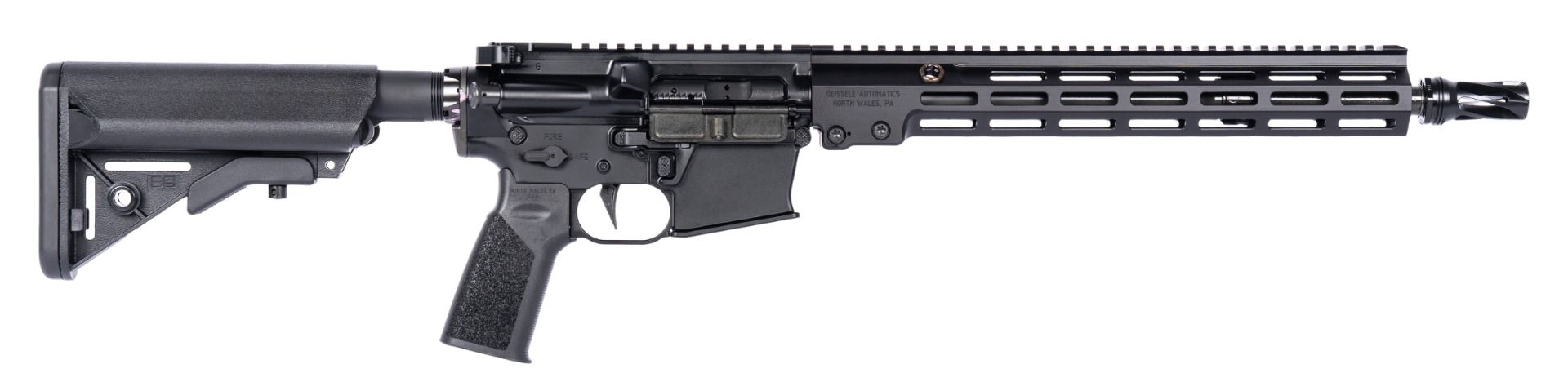 Geissele Automatics Super Duty MOD1-A Rifle, Ambidextrous 14.5", 5.56, P&W - Black