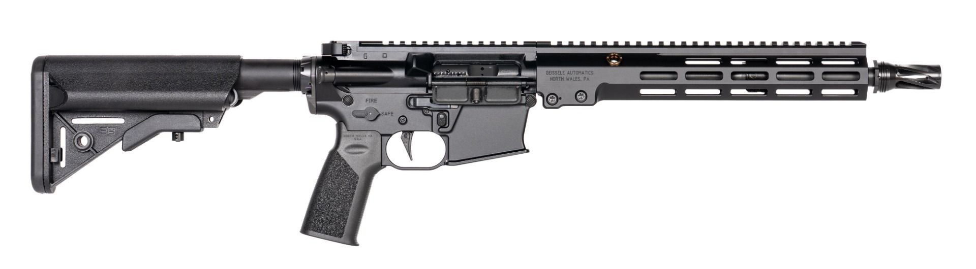 Geissele Automatics Super Duty MOD1-A SBR, Ambidextrous 12.5", 5.56 - Black