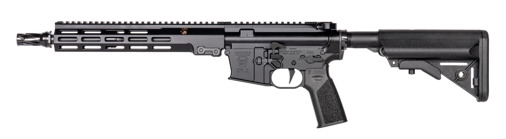 Geissele Automatics Super Duty MOD1-A SBR, Ambidextrous 12.5", 5.56 - Black