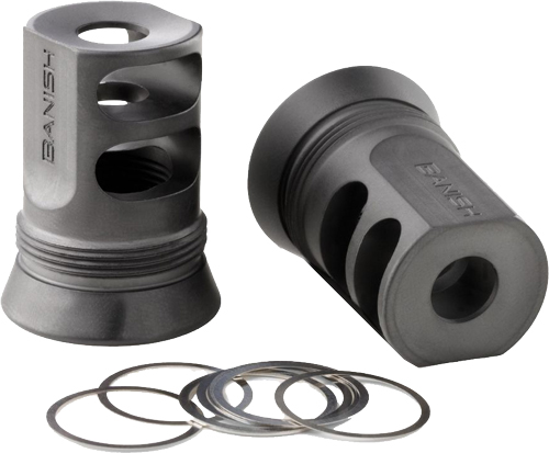 BANISH SUPPRESSORS 4673 - MUZZLE BRAKE 30GOLD/46 5/8X24