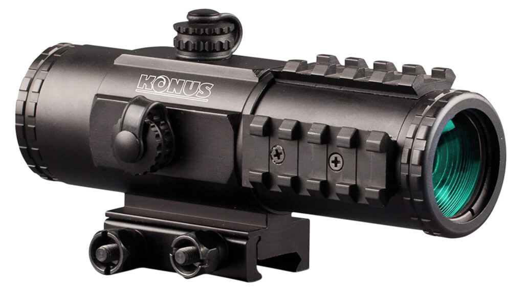 Konus 7203 Sight Pro PTS2 Matte Black 3 X 30 mm 2.8 MOA Red/Blue BDC Reticle
