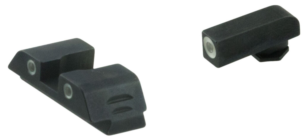 AmeriGlo GL5113 Classic Tritium Sight Set for Glock  Green Tritium White Outline Front Sight-Green Tritium White Outline Rear Sight