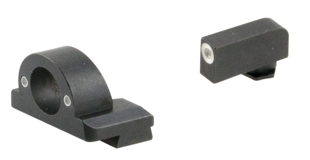 AmeriGlo GL5125 Ghost Ring Sight Set for Glock  Green Tritium White Outline Front Sight-Green Tritium Rear Sight