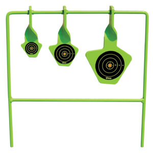 SME SMEST22 Spinning Target Rimfire Pistol/Rifle Steel Black/Green Bullseye Illustration Impact Enhancement Motion