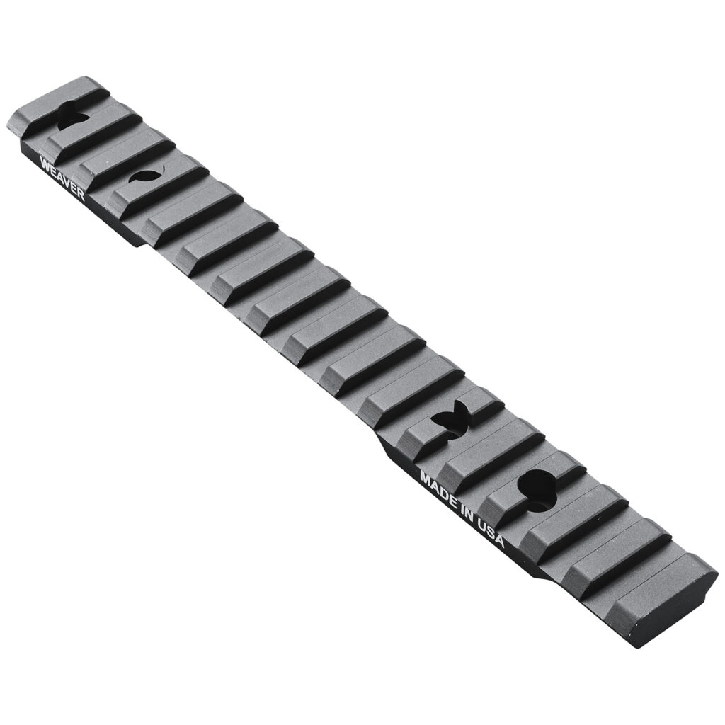 Weaver Mounts 99473 Multi-Slot Base Extended Black Anodized Aluminum Fits Browning AB3 Short Action