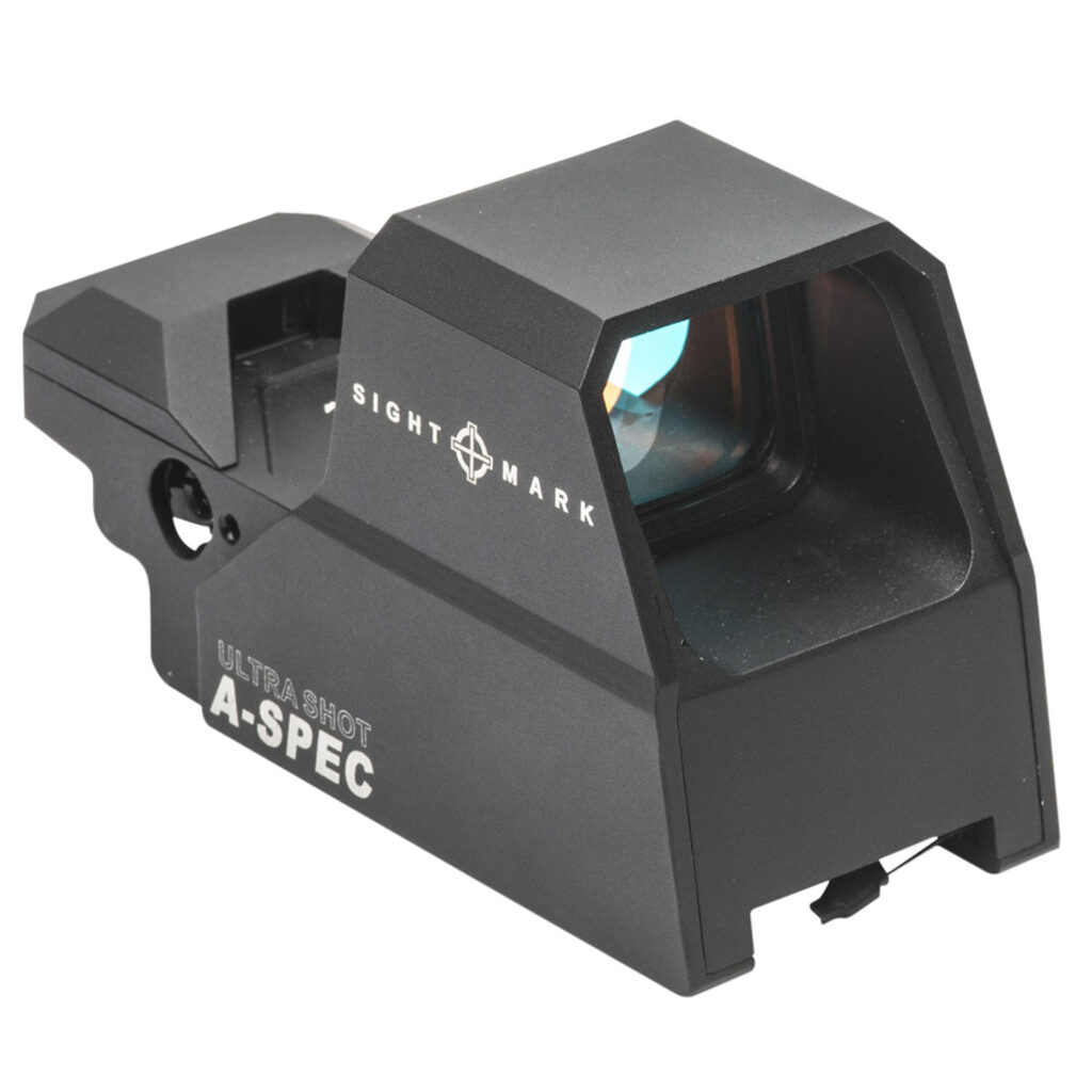 Sightmark SM26032 Ultra Shot A-Spec Open Reflex Sight Matte Black 1 x 33 mm x 24 mm 3 MOA Red Dot/5 MOA Red Dot/50 MOA Circle Multi Reticle