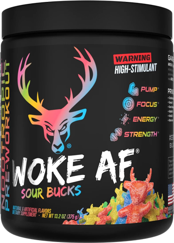 BUCKED UP PRE-WORKOUT WOKE AF - SOUR BUCKS 30 SERVINGS
