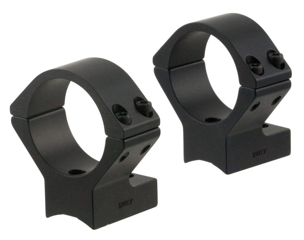 Talley 930711 Scope Mount/Ring Combo  Black Anodized 1" Tube Fits Browning BLR/BAR/BPR Low Rings
