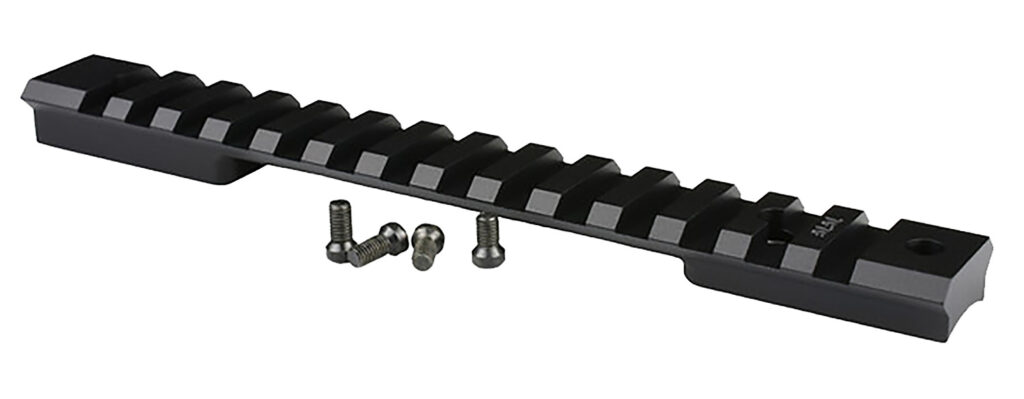 Warne 7675M Mountain Tech Tactical Rail Black Anodized Aluminum Winchester 70/Marlin XS-7 Short Action, 0 MOA