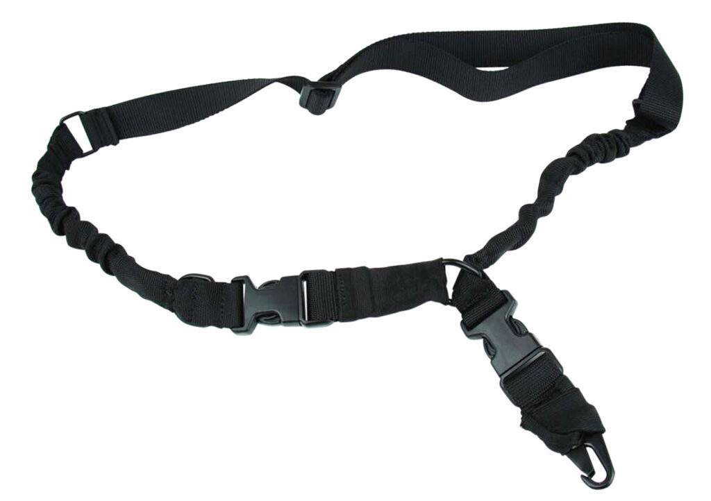 TacFire SL003B 2 To 1 Point Sling Black Nylon 30"-40" OAL Adjustable Double Bungee Rifle