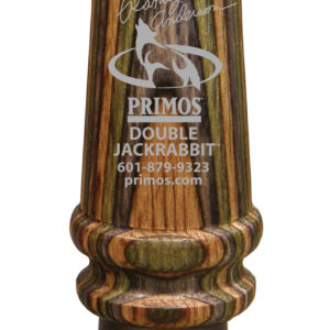 Primos 366 Randy Anderson Double Jackrabbit Open Call Double Reed Rabbit Sounds Attracts Predators Multi Color Laminated Wood