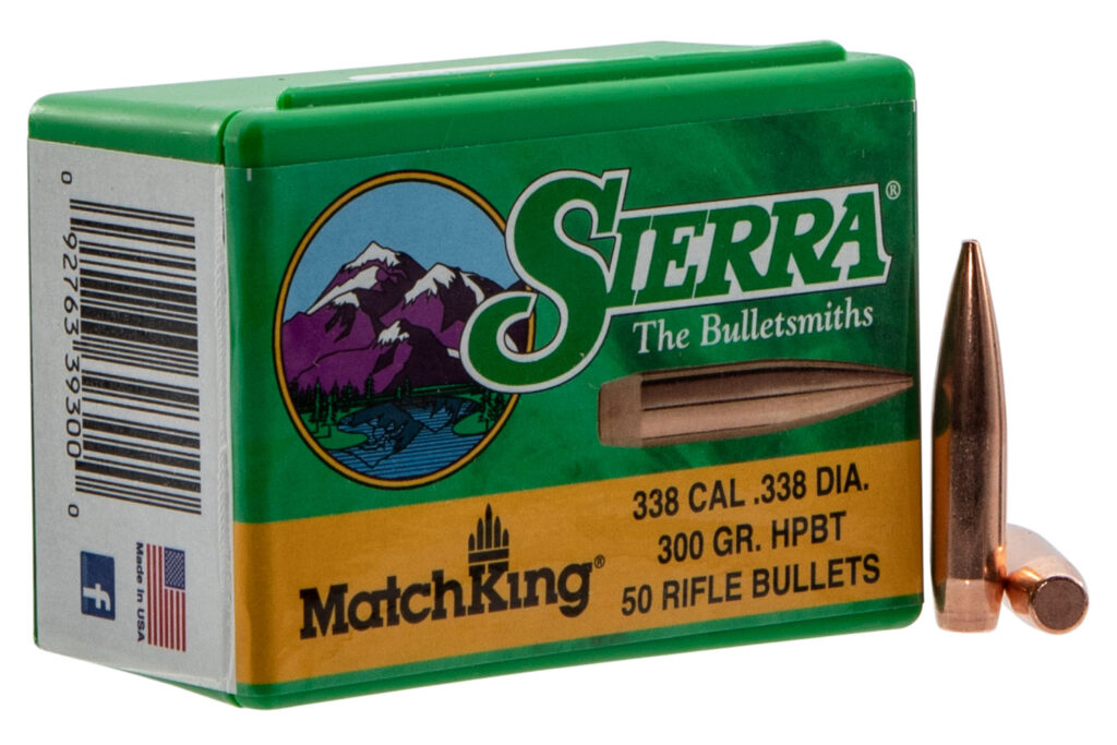 Sierra 9300T MatchKing  338Cal 300gr Hollow Point Boat Tail 50/Box