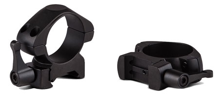 Konus 7407 Steel Rings Matte Black 1" Quick Release Medium 0 MOA