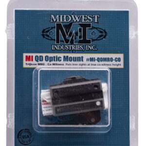 Midwest Industries MIQDMROCO Trijicon MRO QD Mount Black Hardcoat Anodized