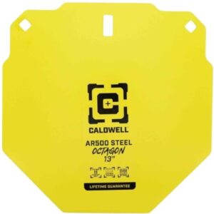 CALDWELL AR500 13" OCTAGON - STEEL TARGET YELLOW