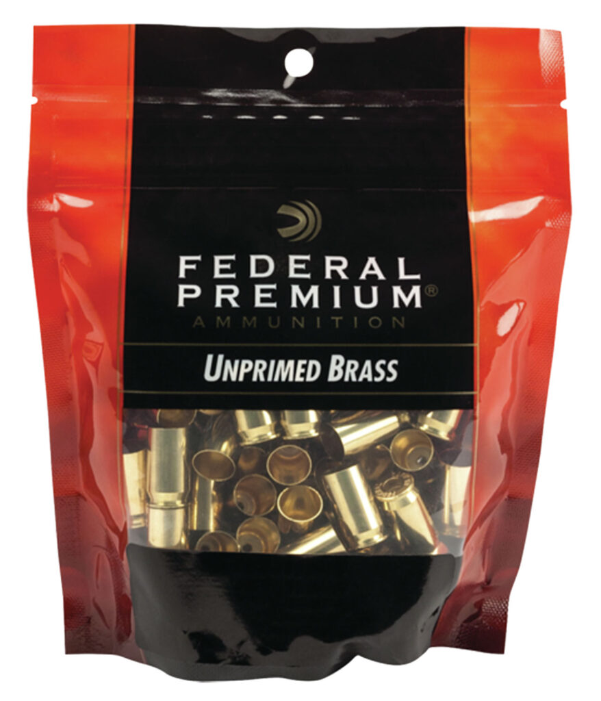 Federal PH40UPB100 Gold Medal Premium 40S&W Handgun Brass 100/Bag