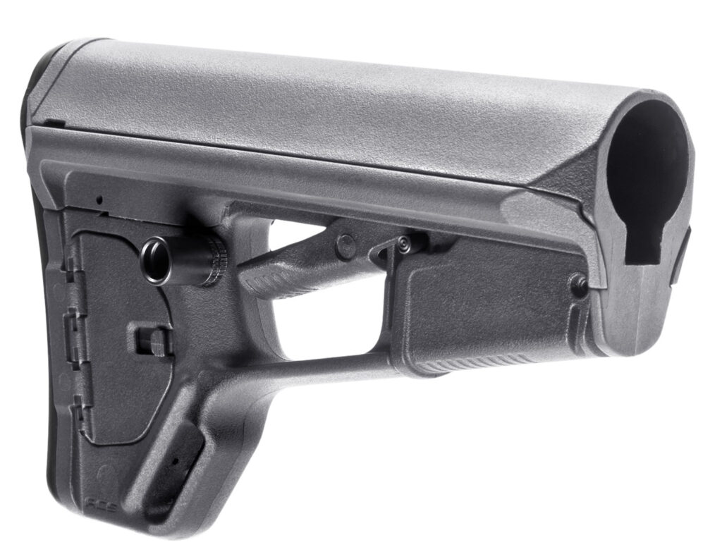 Magpul MAG378-GRY ACS-L Carbine Stock Stealth Gray Synthetic for AR-15, M16, M4 with Mil-Spec Tube (Tube Not Included)