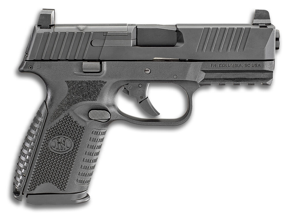 FN 66100587 509M MRD Mid-Size 9mm Luger 15+1 4" Black Recessed Crown Barrel, Matte Black Optic Ready/Serrated Stainless Steel Slide, Matte Black Polymer Frame w/Picatinny Rail, Ambidextrous