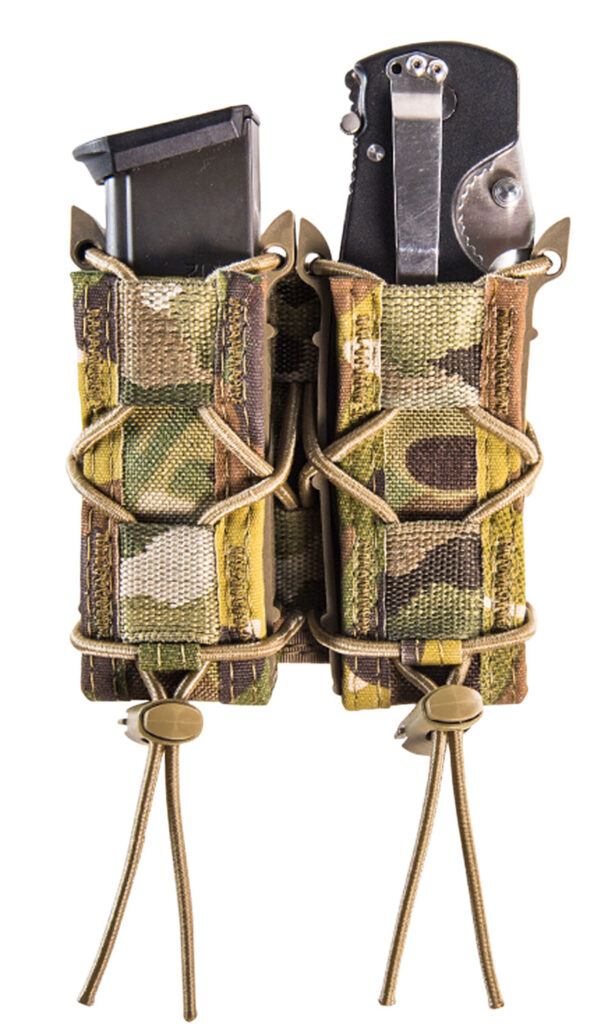 High Speed Gear 13PT12MC TACO Mag Pouch Double MultiCam Nylon Belt Compatible w/ Pistol