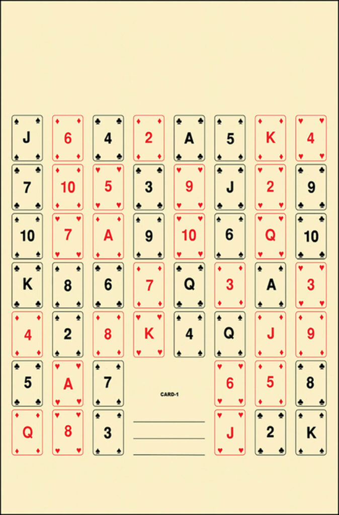 Action Target CARD1100 Entertainment  52 Playing Cards Paper 22.50" x 24" Multi-Color 100 Per Box