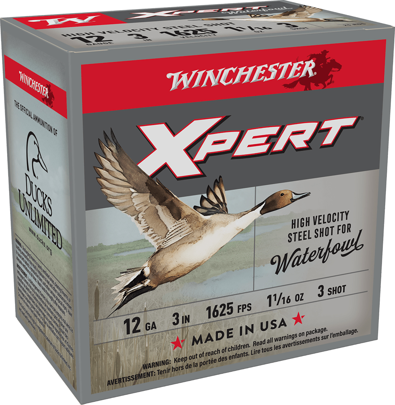 Winchester Ammo WEX123M3 Super X Xpert High Velocity 12Gauge 3" 1 1/16oz 3Shot 25 Per Box/10 Case