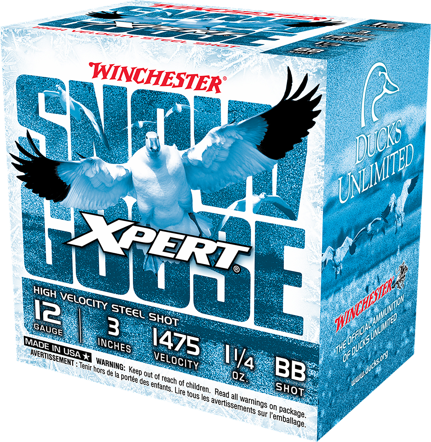 Winchester Ammo WXS123BB Xpert Snow Goose High Velocity 12Gauge 3" 1 1/4oz BBShot 25 Per Box/10 Case