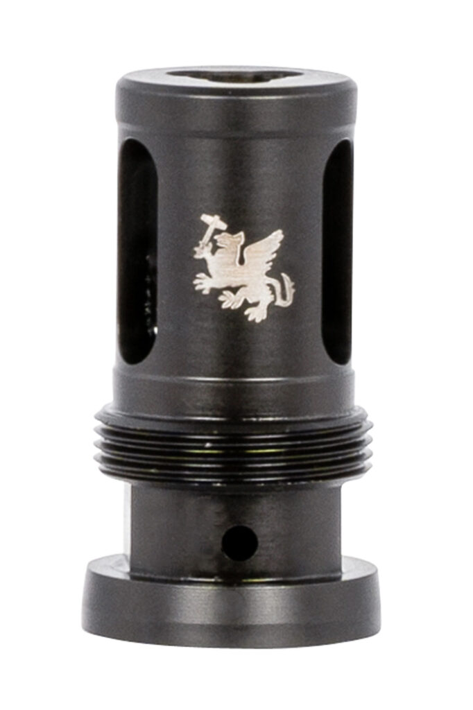 Griffin Armament TMHC305824 Taper Mount Hammer Comp Black 17-4 Stainless Steel with 5/8"-24 tpi Threads, 1.94" OAL & 1.08" Diameter for 30 Cal
