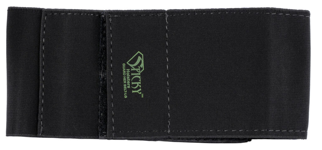 Sticky Holsters GHBTLG Guard Her Garter Size Large Black Elastic