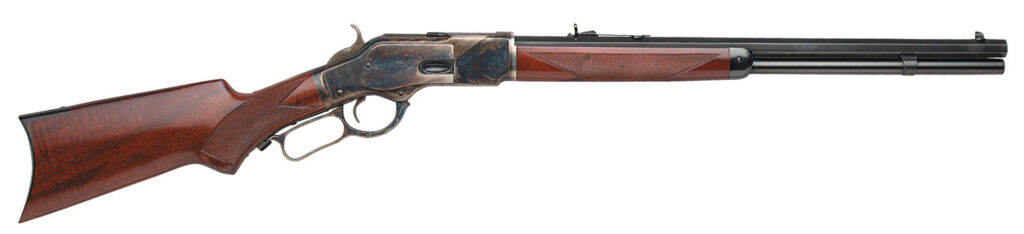 Taylors & Company 550175 1873  357 Mag Caliber with 10+1 Capacity, 20" Blued Octagon Barrel, Color Case Hardened Metal Finish & Walnut Fixed Pistol Grip Stock Right Hand (Full Size)
