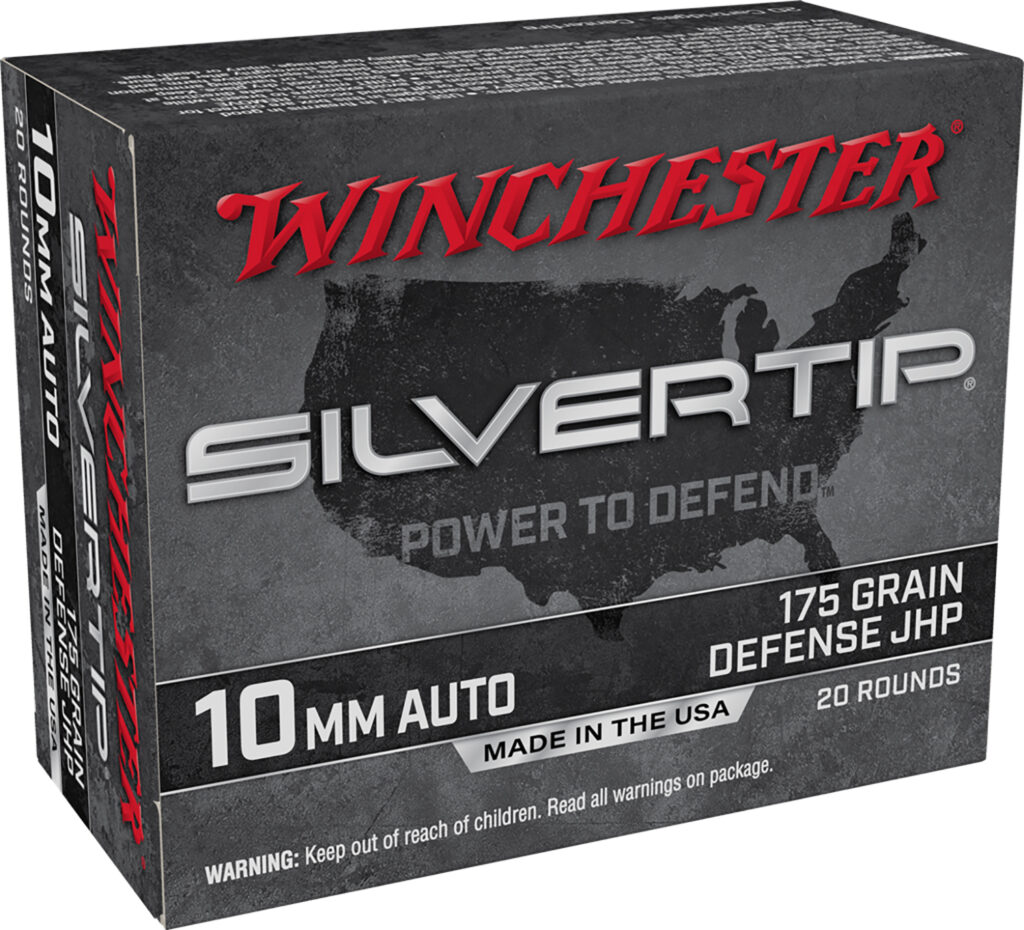 Winchester Ammo W10MMST Super X 10mmAuto 175gr Silvertip Jacket Hollow Point 20 Per Box/10 Case