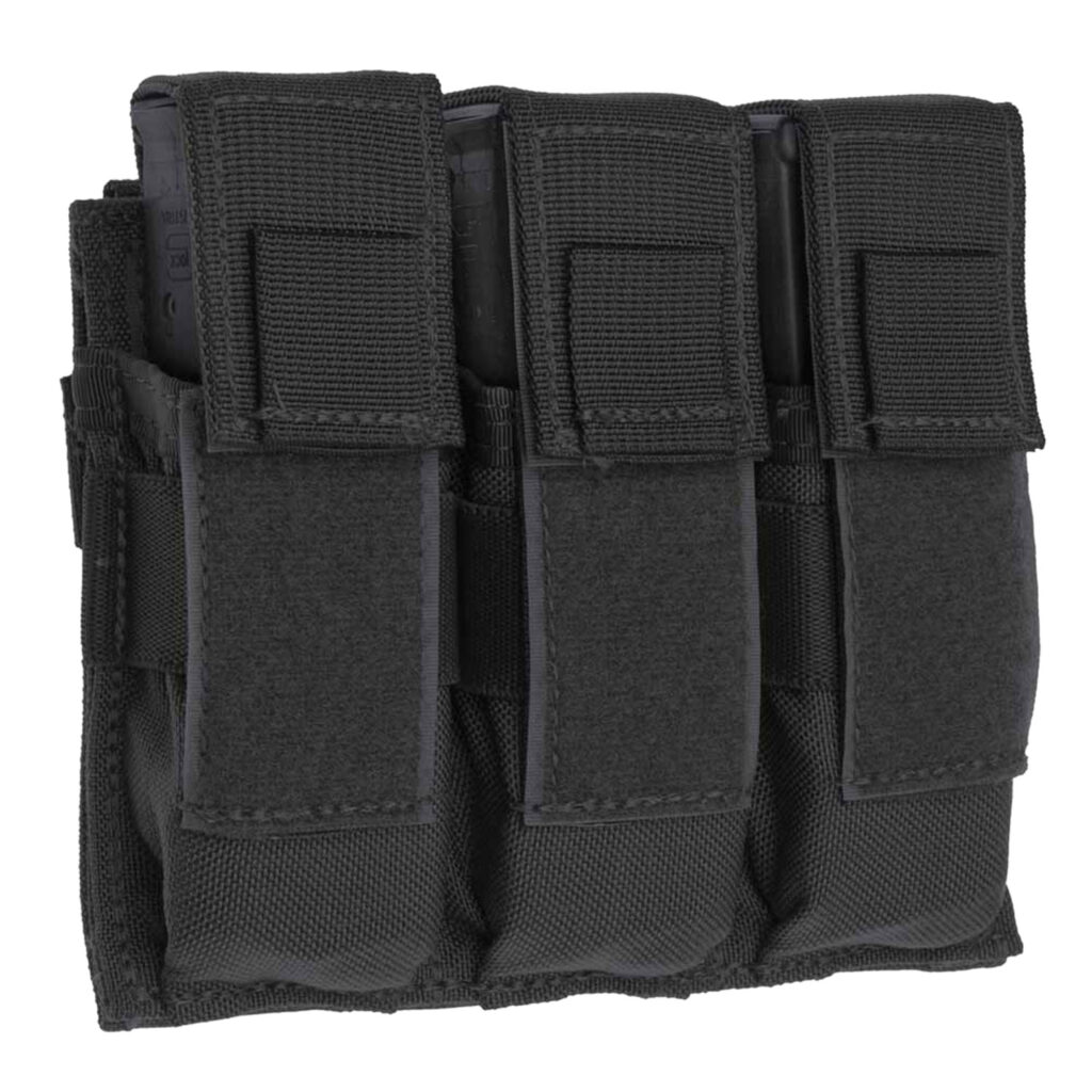 Tacshield T3603BK Universal Triple Pistol Triple Black 1000D Nylon