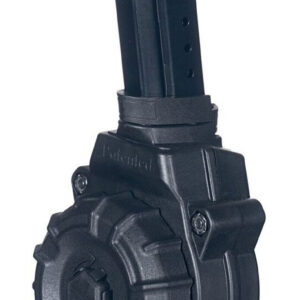 ProMag DRMA27 Standard 30rd Drum 9mm Luger Compatible w/ Glock 17/19 Black DuPont Zytel Polymer
