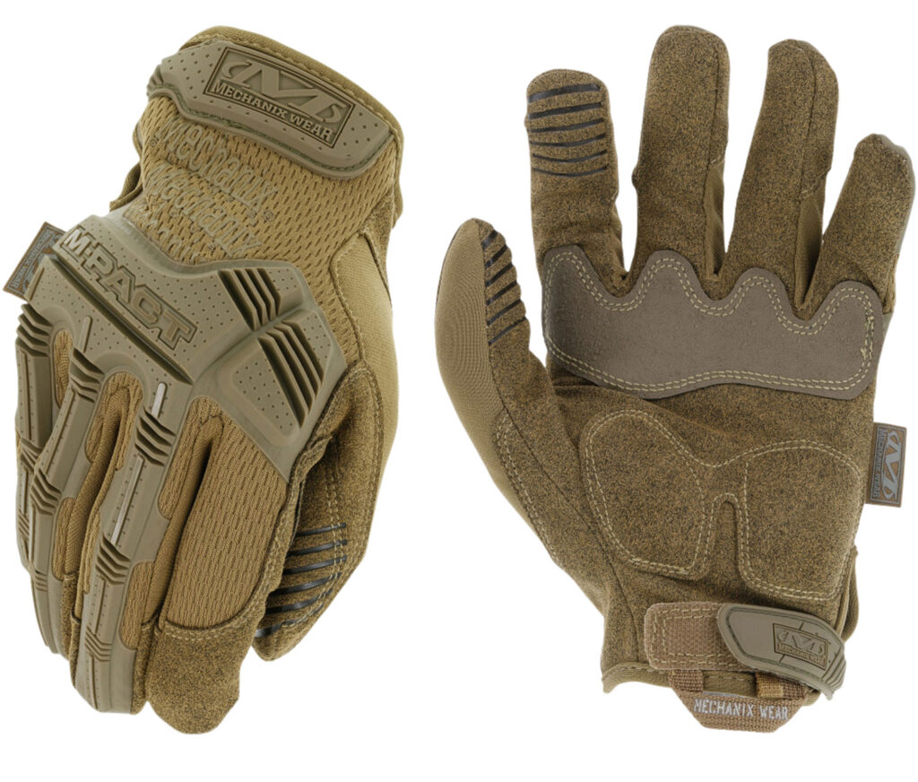 Mechanix Wear MPT72008 M-Pact Coyote Synthetic Leather Small TPR Closure