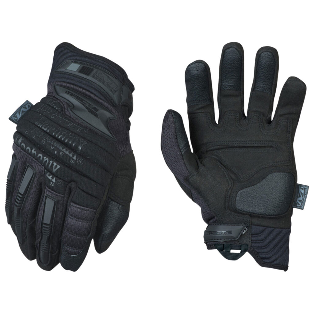Mechanix Wear MP255010 M-Pact 2 Covert Black Armortex Large Velcro Closure