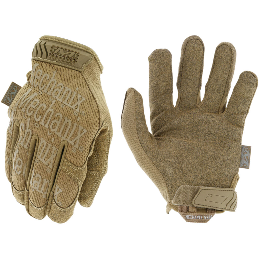 Mechanix Wear MG72008 Original Coyote Synthetic Leather Small Velcro Closure