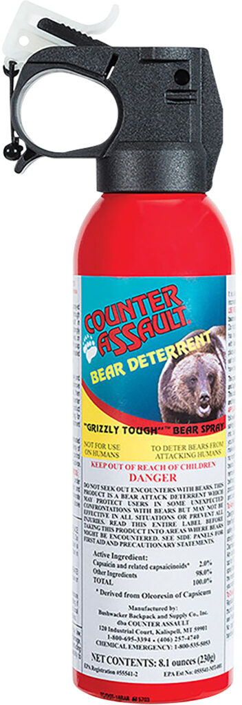 Counter Assault 15067024 Bear Spray Capsaicin Range 32 ft-7 Seconds 8.10 oz