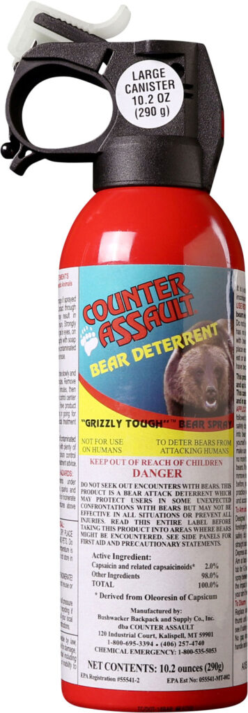 Counter Assault 15067034 Bear Spray Capsaicin Range 32 ft-7 Seconds 10.20 oz