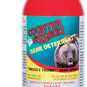Counter Assault 15067027 Bear Spray Capsaicin Range 32 ft-7 Seconds/40 ft-8 Seconds 8.10 oz/10.20 oz Includes 2 Holsters