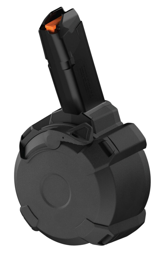 Magpul MAG1137BLK PMAG D-50 GL9-PCC 50rd Drum 9mm Luger Black Polymer Glock Style Fits Post PCC (NOT B&T GHM9 & KelTec Sub 2000)
