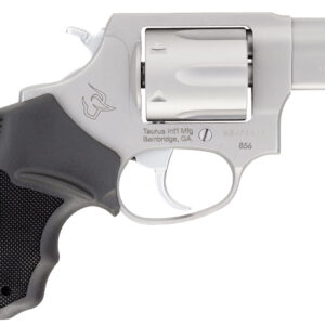 Taurus 2-85629 856 *CA Compliant Small 38 Special +P 6 Shot 2" Matte Stainless Steel Barrel, Cylinder & Frame, Black Finger Grooved Rubber Grip, Transfer Bar Safety, Exposed Hammer