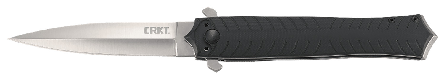 CRKT 2265 Xolotl 3.64" Folding Spear Point Plain Satin 4116 Stainless Steel Blade/Black G10 Handle Includes Pocket Clip