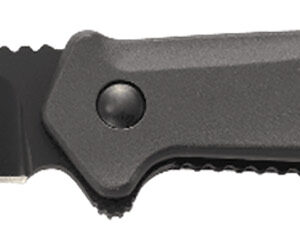 CRKT K500GKP Helical  3.52" Folding Tanto Plain Black Oxide D2 Steel Blade/ Black Aluminum Handle Includes Pocket Clip