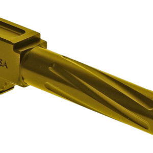 Rival Arms RA20G203E Precision V1 Match Grade 9mm Luger Compatible w/Glock 19 Gen5, 4.02" Fluted Gold PVD Stainless Steel