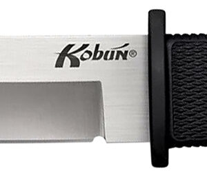 Cold Steel CS17T Kobun  5.50" Fixed Tanto Plain AUS-8A SS Blade/Black Deep Checkered Kray-Ex Handle Includes Belt Clip/Sheath