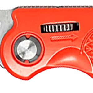 AccuSharp 709C Sport 3" Folding Plain Stainless Steel Blade/Blaze Orange Anodized Aluminum Handle Includes Belt Clip